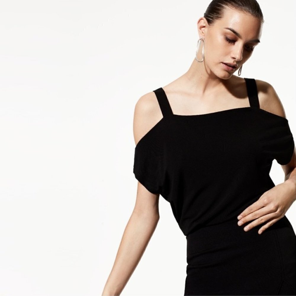 BABATON | Aritzia Adelard Blouse Cold Shoulder Top | Sz. XS